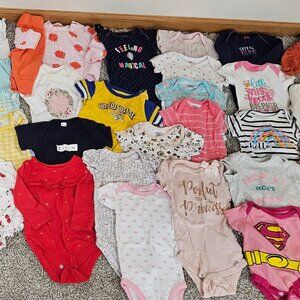 0-3 month baby girl bundle lot